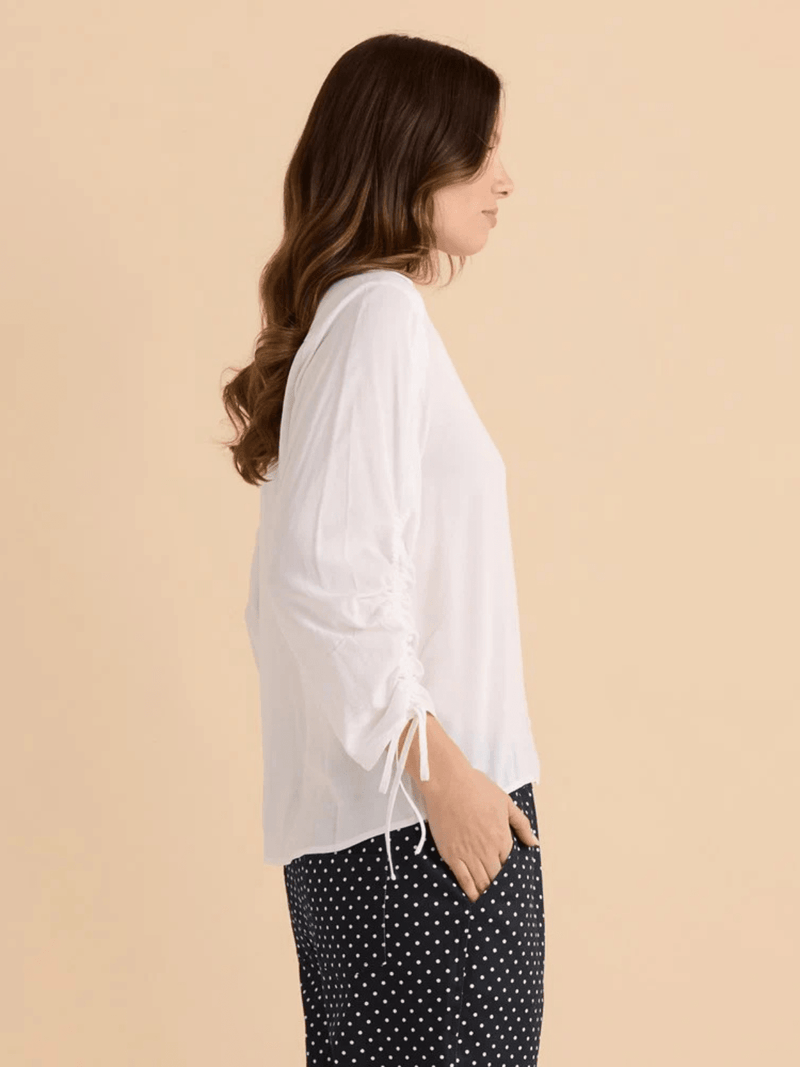 Betty BasicsBelinda Blouse - White