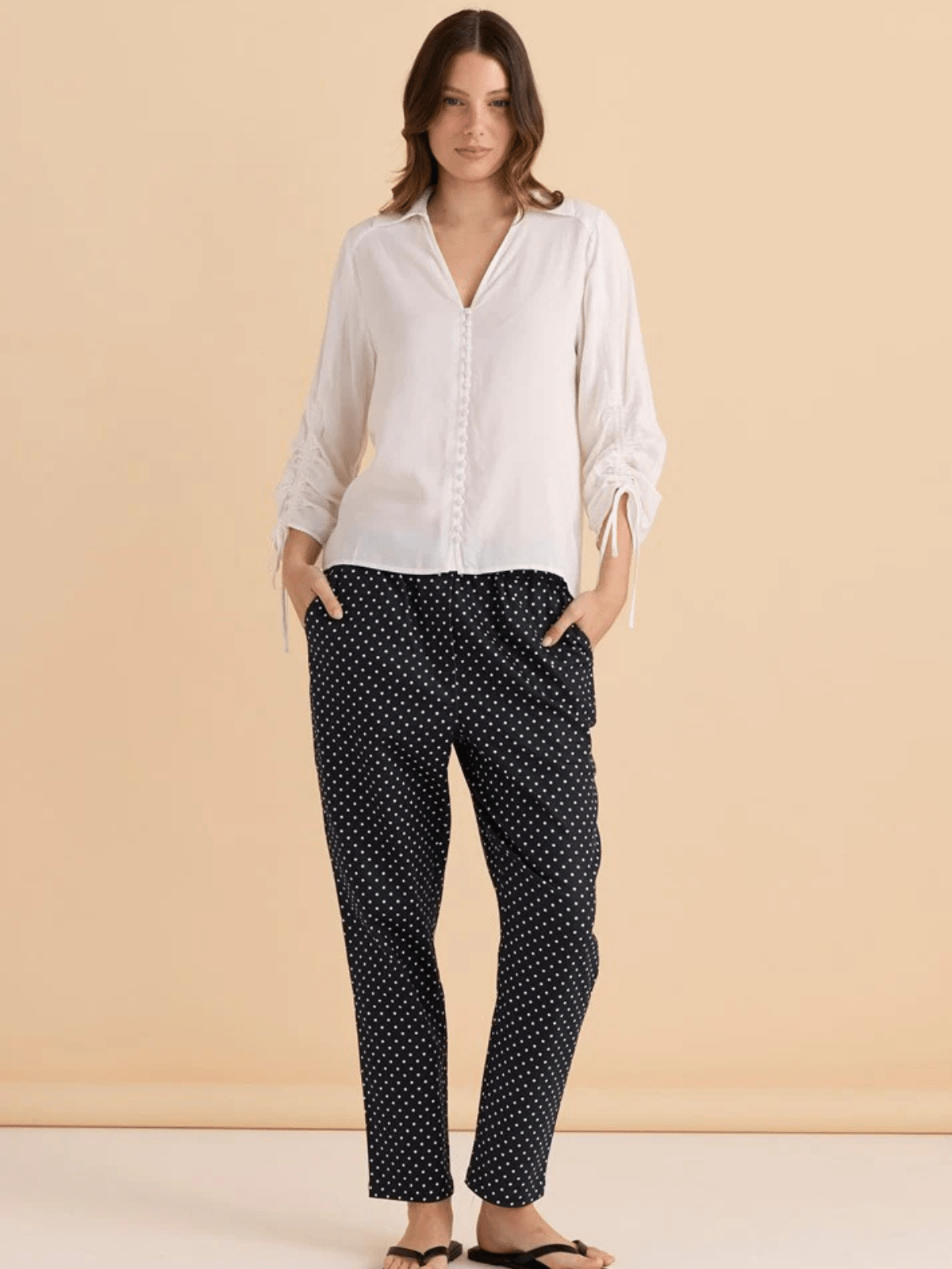 Betty BasicsBelinda Blouse - White