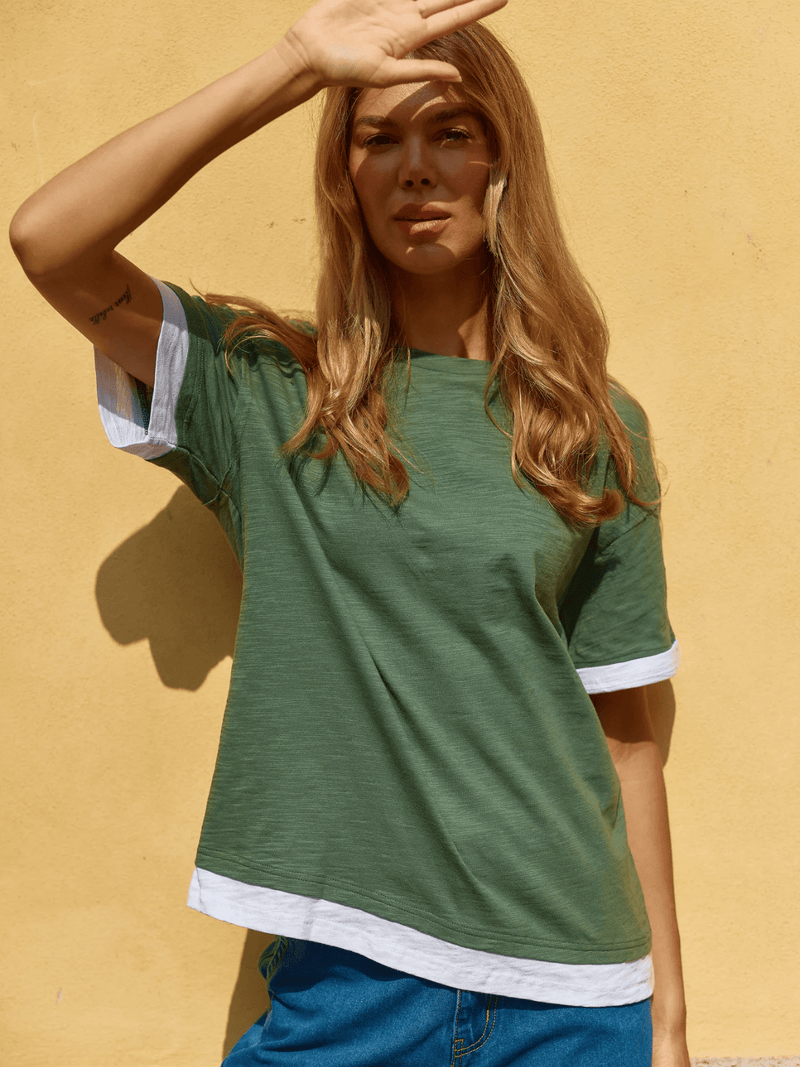 Betty BasicsBoyfriend Tee - Green