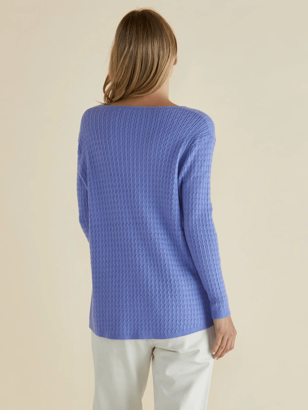 Betty BasicsCable Mini Jumper - Powder Blue