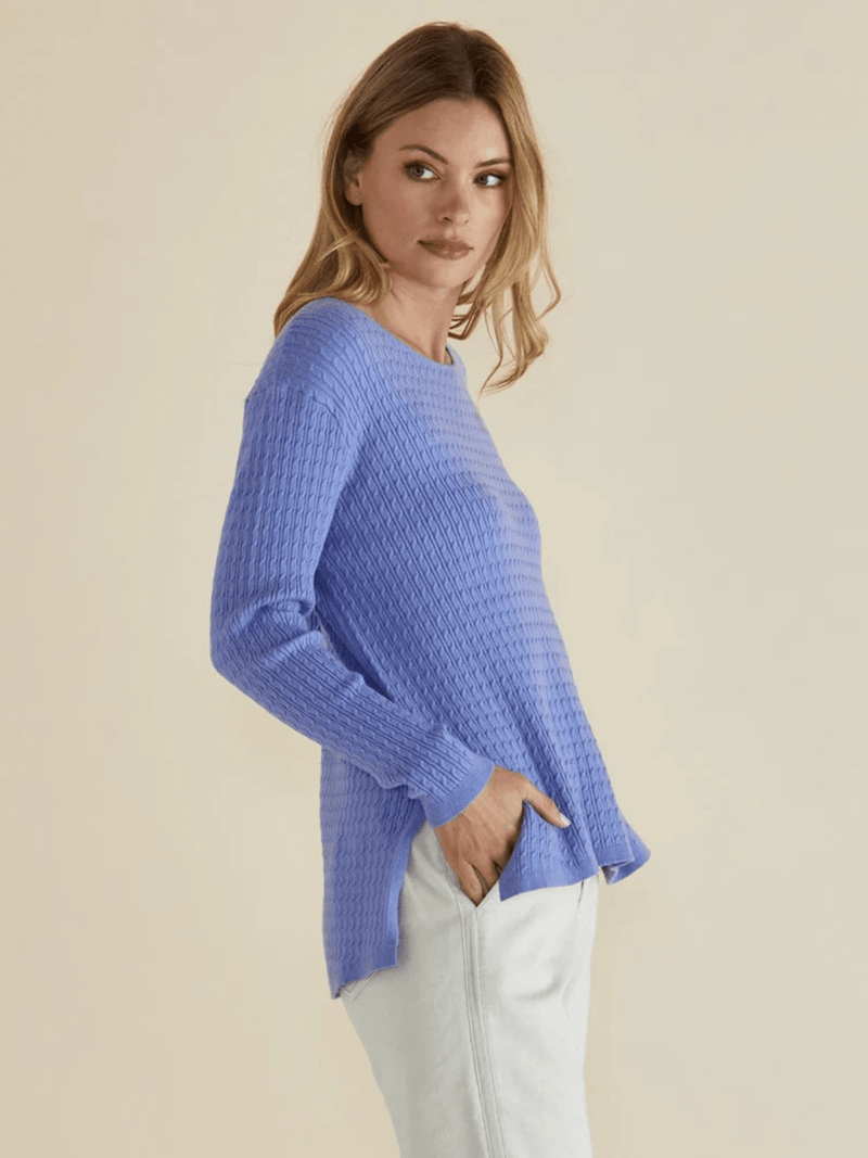 Betty BasicsCable Mini Jumper - Powder Blue