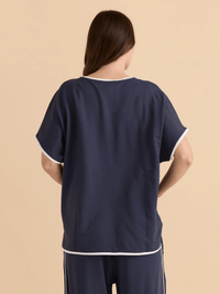 Betty BasicsClara Tee - Petrol/White