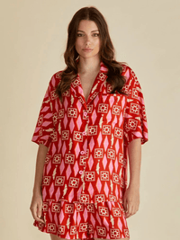 Betty BasicsCopacabana Shirt - Sardinia Geo Print