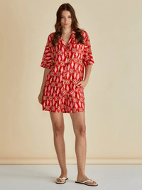 Betty BasicsCopacabana Shirt - Sardinia Geo Print