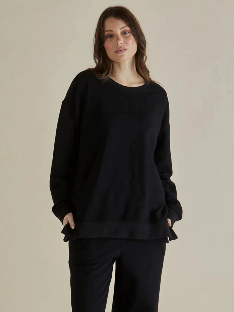 Betty BasicsEasy Crew Sweat - Black