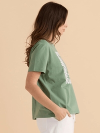 Betty BasicsEllia Crew Tee - Floral Print