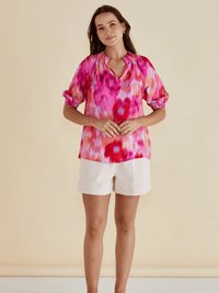 Betty BasicsJoanne Blouse - Floral Abstract Print