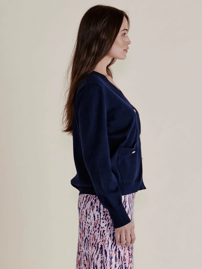 Betty BasicsLeon Knit Cardigan - Navy