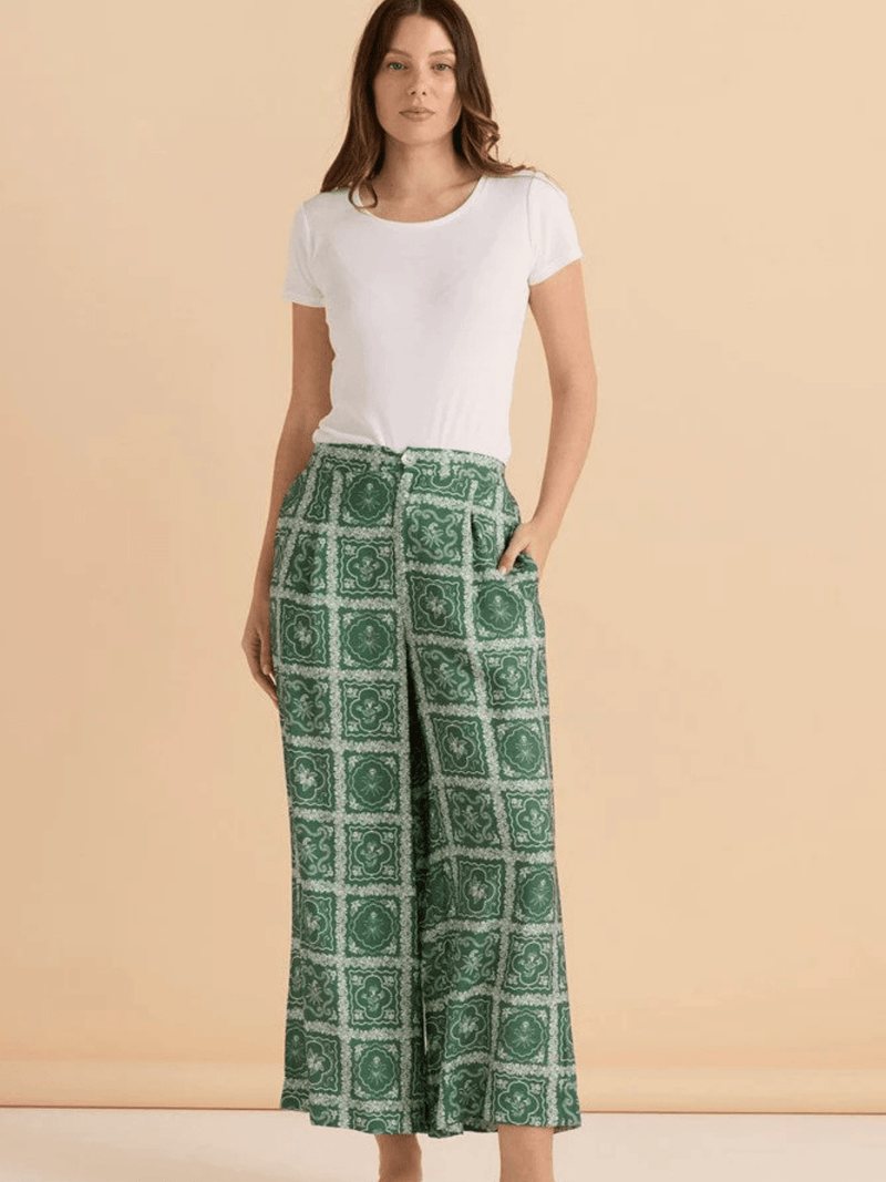 Betty BasicsPearl Polazzo Pant - Floral Tile Print