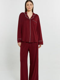 Betty Cares Long Set - Plum