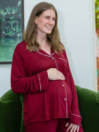 Betty Cares Long Set - Plum