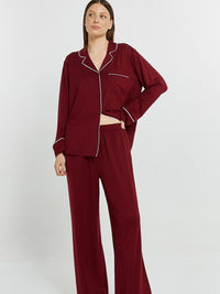 Betty Cares Long Set - Plum
