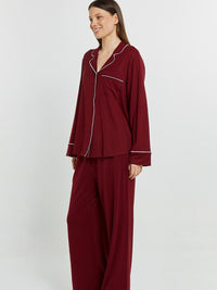 Betty Cares Long Set - Plum