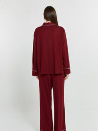 Betty Cares Long Set - Plum