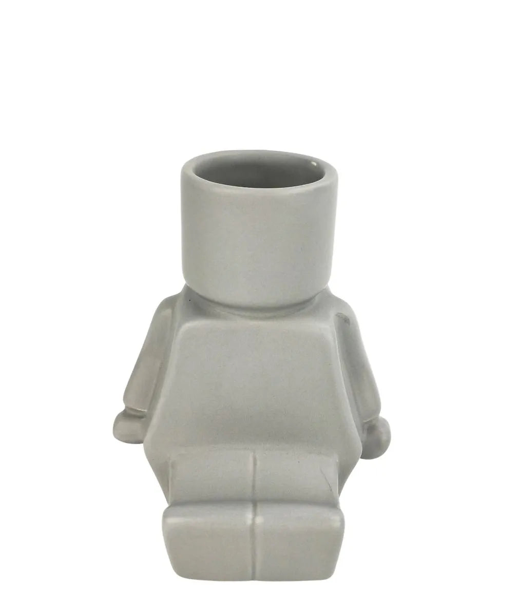 Block Man Sitting - Grey - Urban Products - Image 1