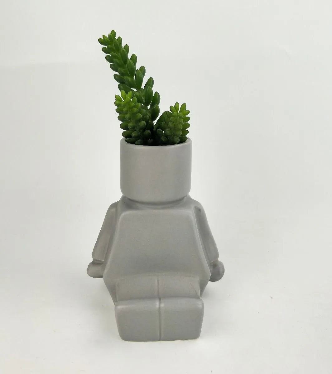 Block Man Sitting - Grey - Urban Products - Image 2