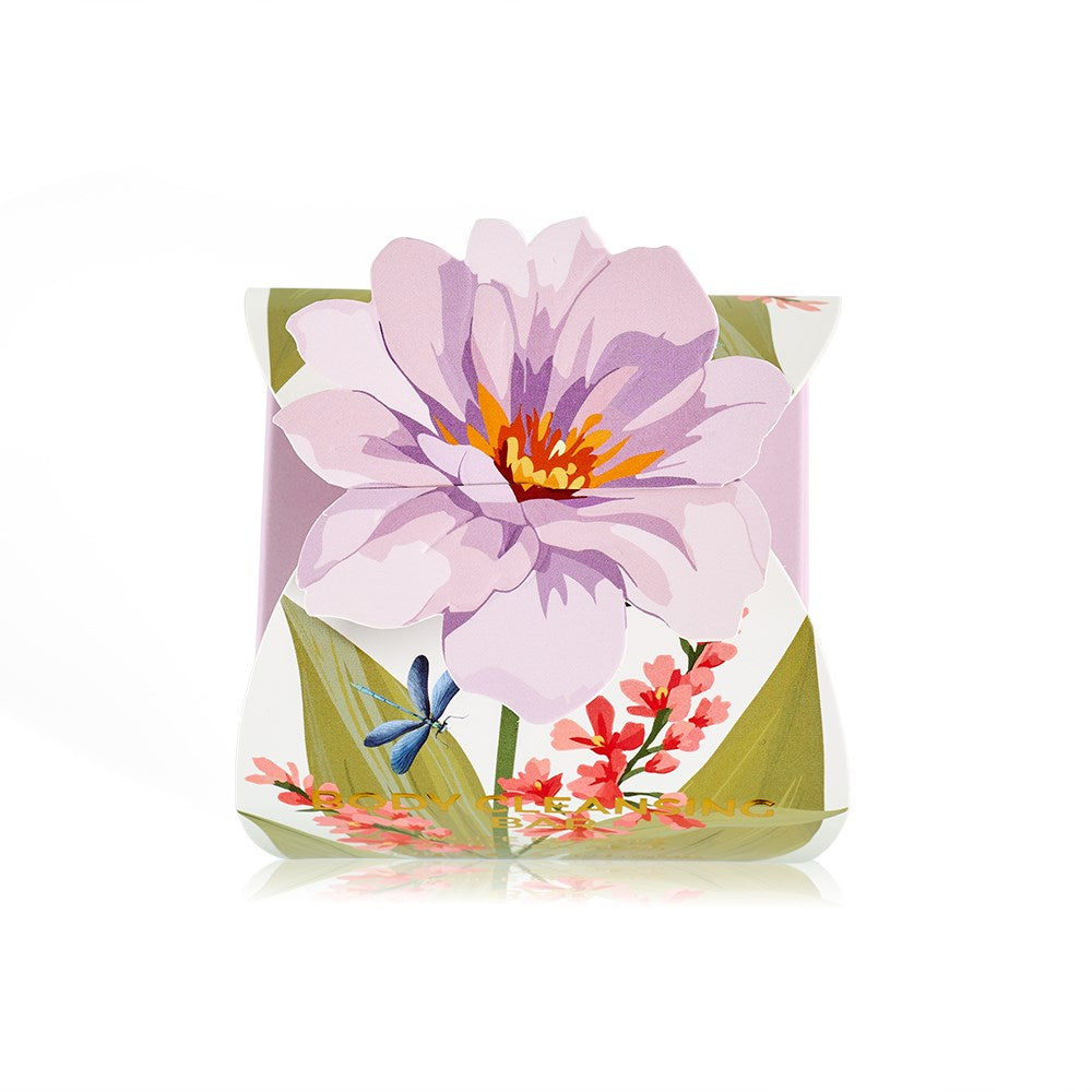 Huxter Body Cleansing Bar Gift Box, Mauve Flower, White Florals & French Pear