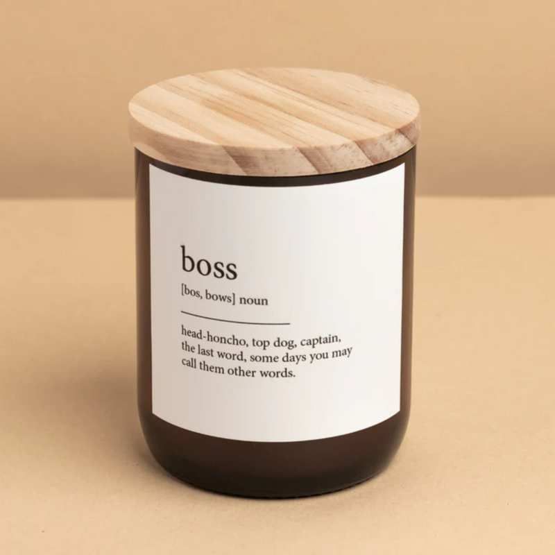 Boss - Dictionary Candle - Commonfolk Collective - Image 1