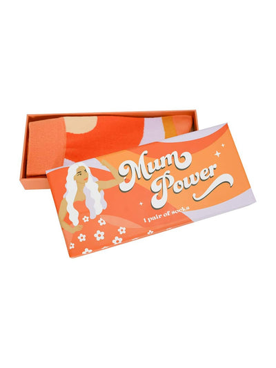 Boxed Jacquard Socks - Mum Power