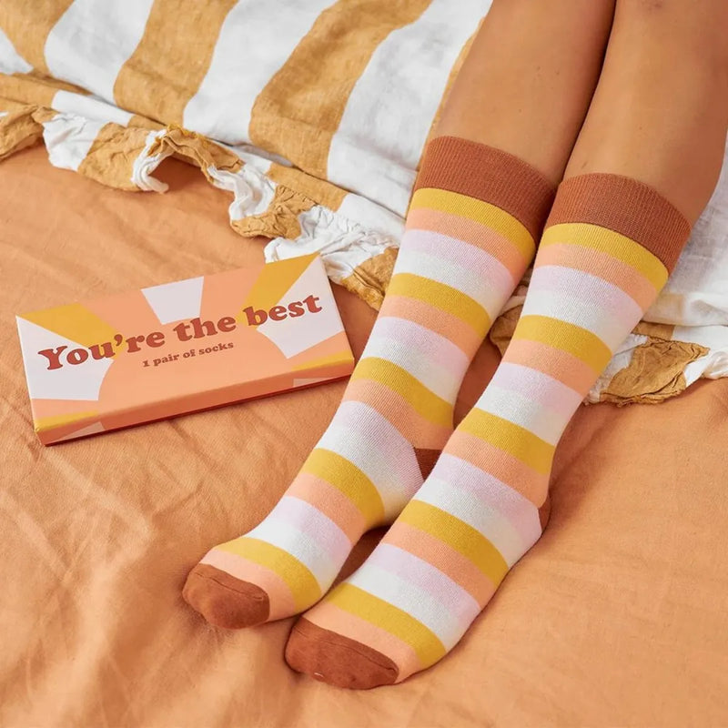 Boxed Jacquard Socks - You're The Best - Annabel Trends - Image 1