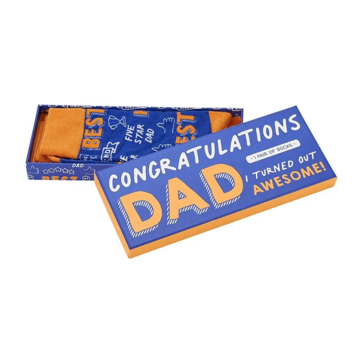 Boxed Mens Socks - Congratulations Dad - Annabel Trends - Image 1
