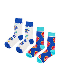 Annabel Trends Boxed Socks, Fiesta Vibes, 2pc