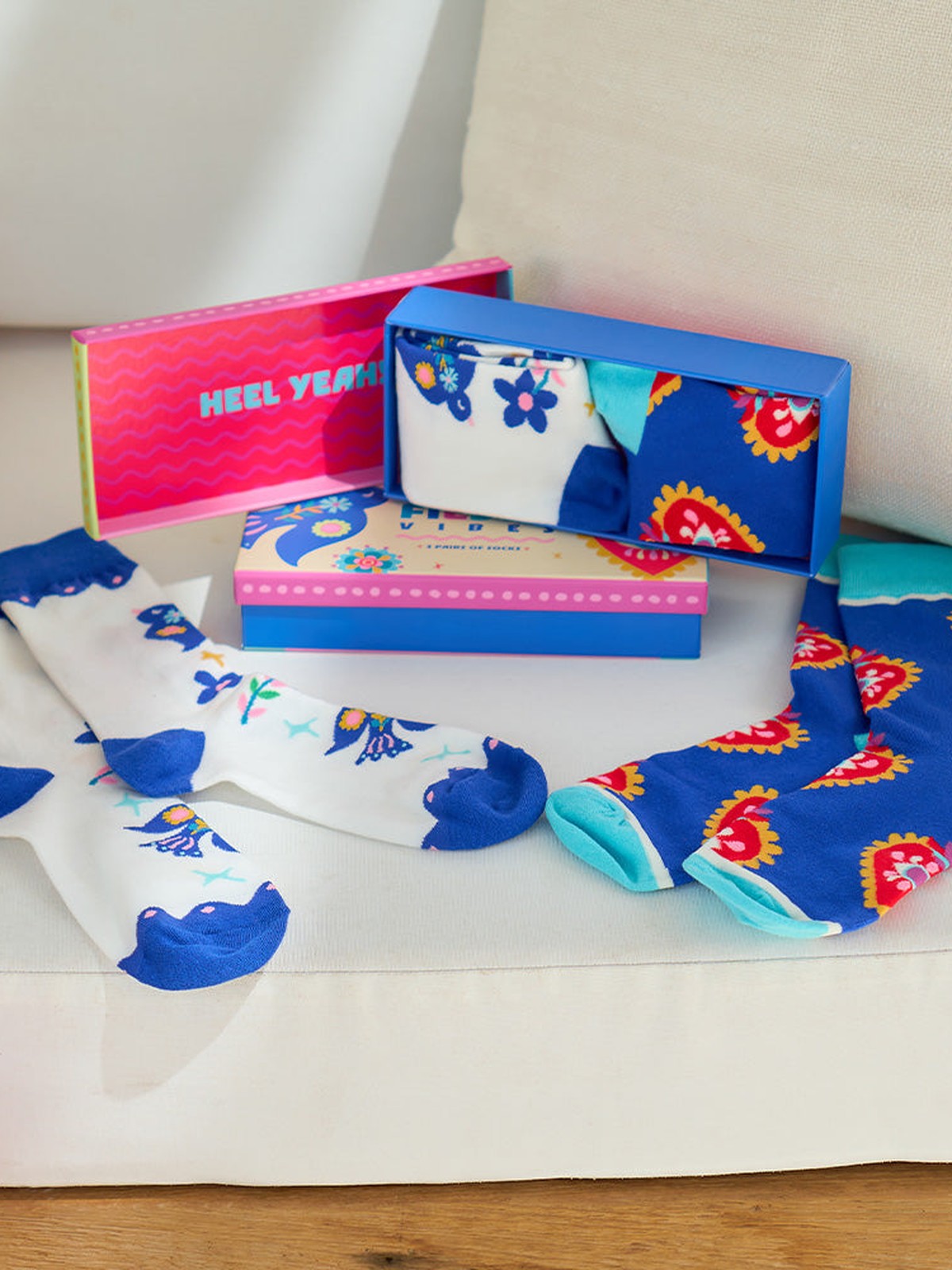Annabel Trends Boxed Socks, Fiesta Vibes, 2pc