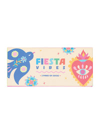 Annabel Trends Boxed Socks, Fiesta Vibes, 2pc