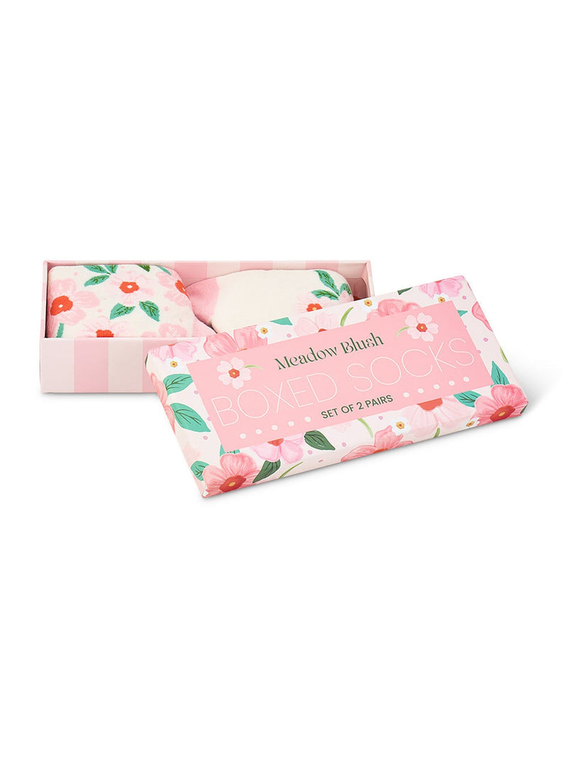 Annabel Trends Boxed Socks, Meadow Blush, 2pc