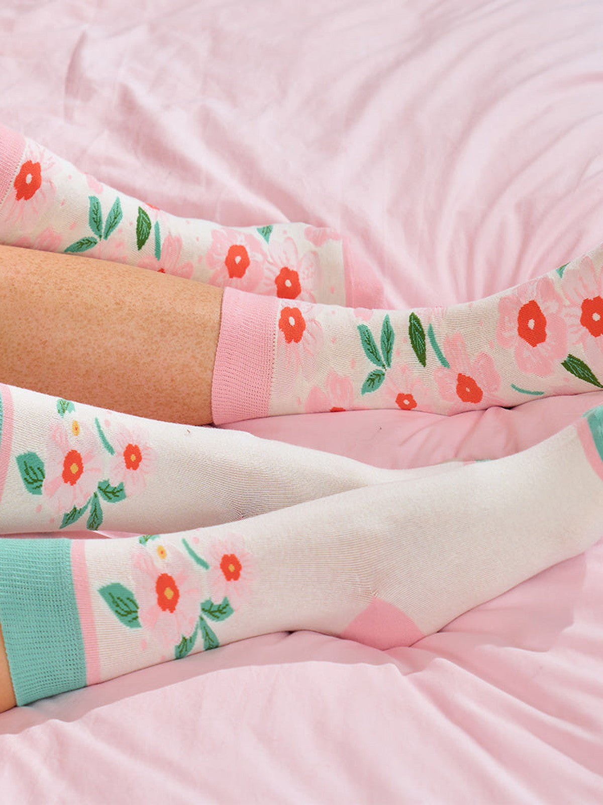 Annabel Trends Boxed Socks, Meadow Blush, 2pc