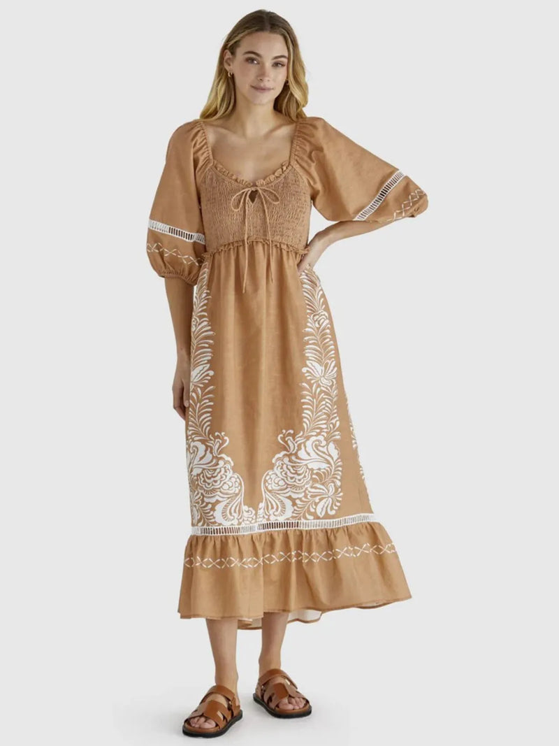 Brandy Dress - Chai Print - Sass - Image 1