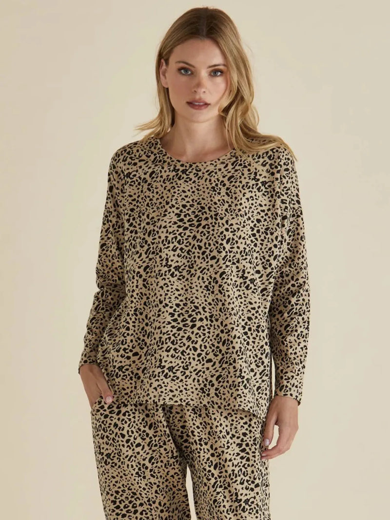 Brixley Long Sleeve Top - Leopard - Betty Basics - Image 1