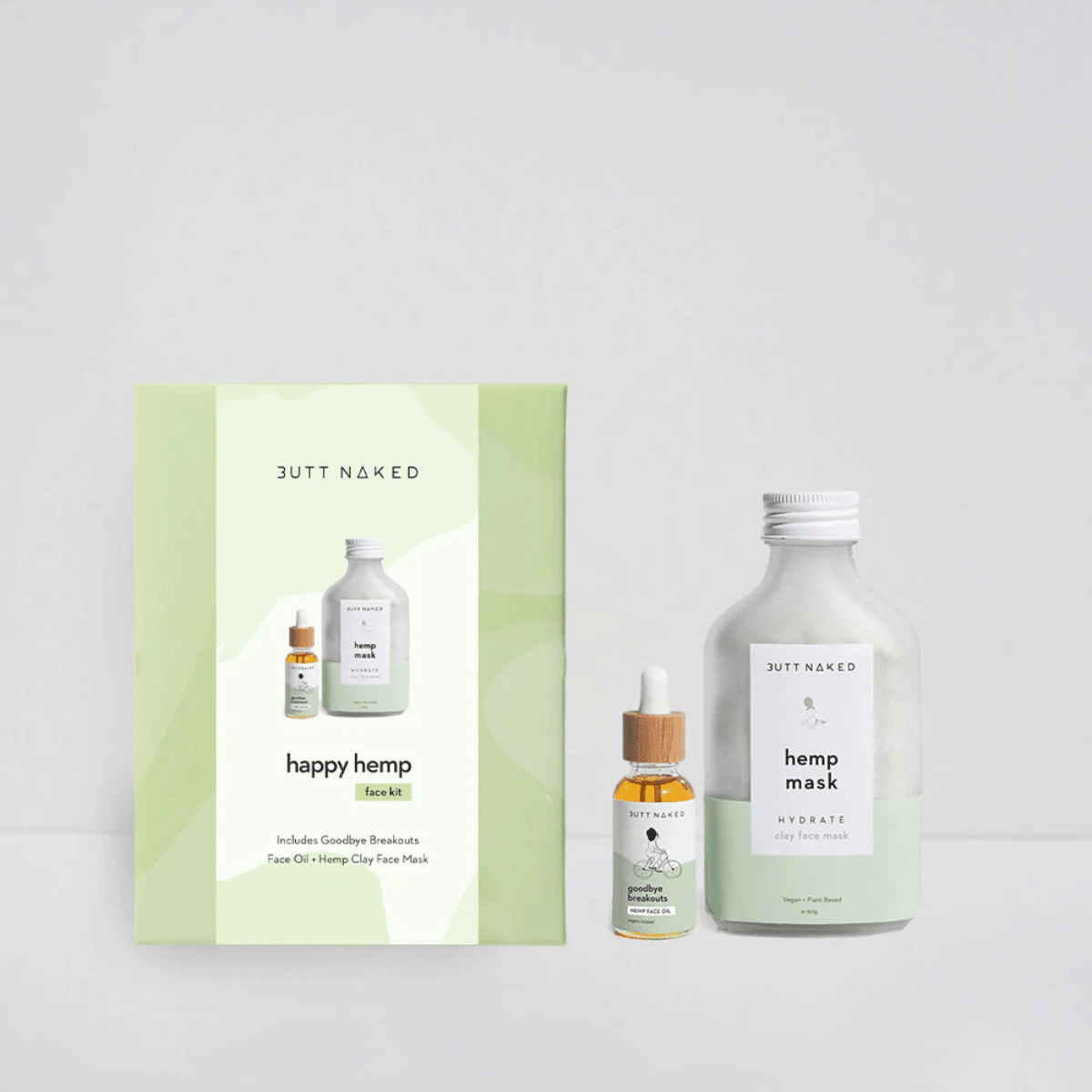 Butt Naked BodyHappy Hemp - Gift Set