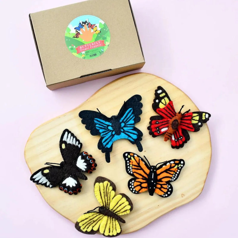 Butterfies Finger Puppet Set - Tara Treasures - Image 1