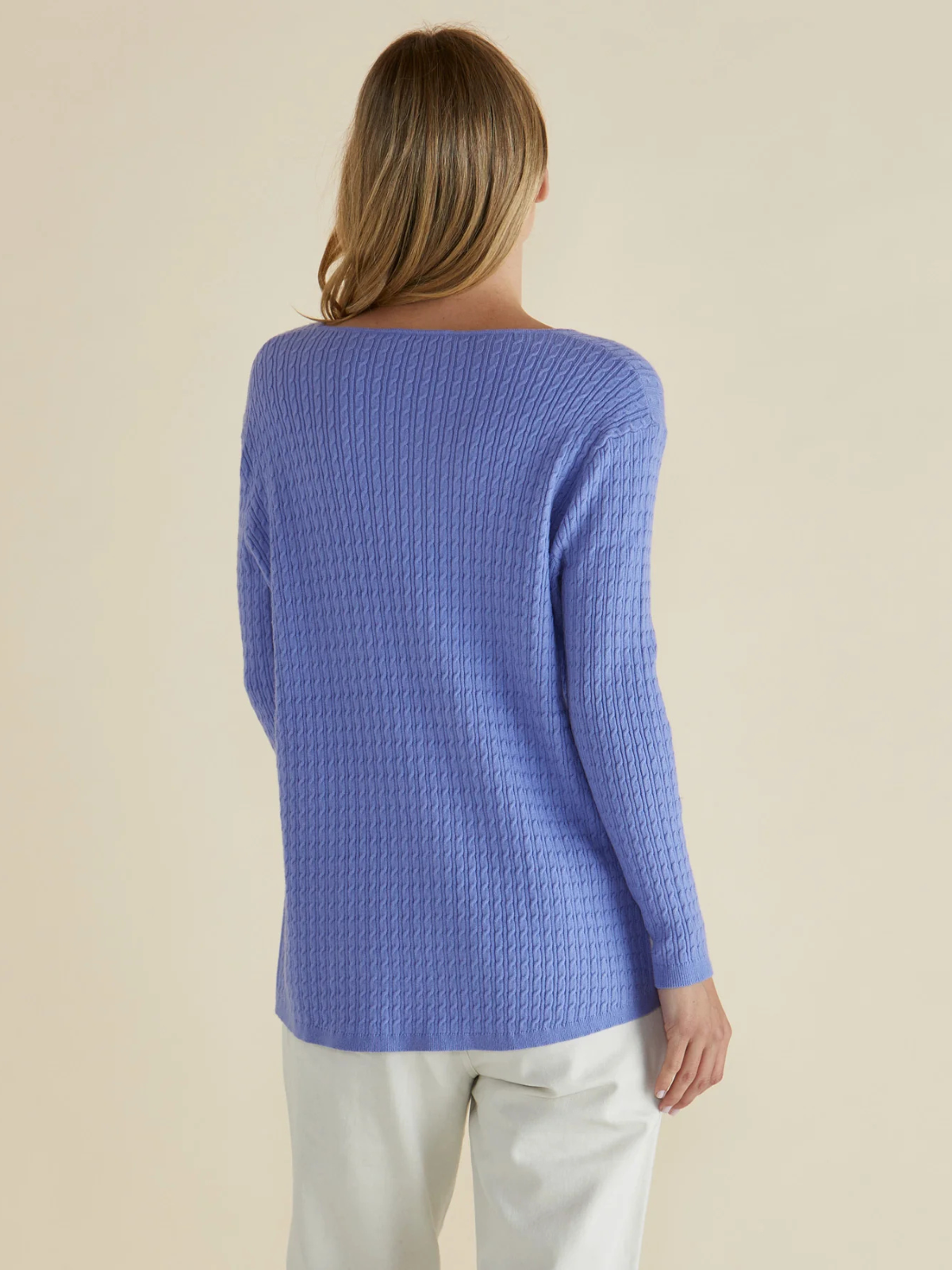 Cable Mini Jumper - Powder Blue - Betty Basics - Image 3