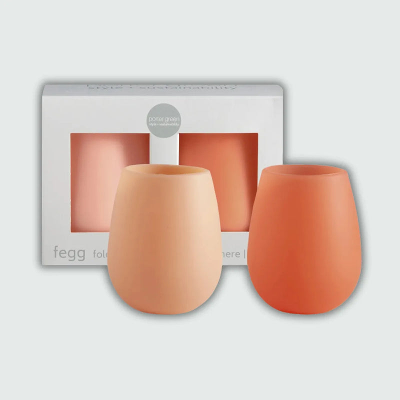 Cantaloupe + Tangelo | Fegg | Silicone Unbreakable Glasses - Porter Green - Image 1