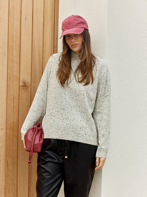 Carlin Knit Sweater - Cream