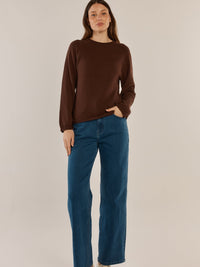 Carrie Knit Jumper - Espresso
