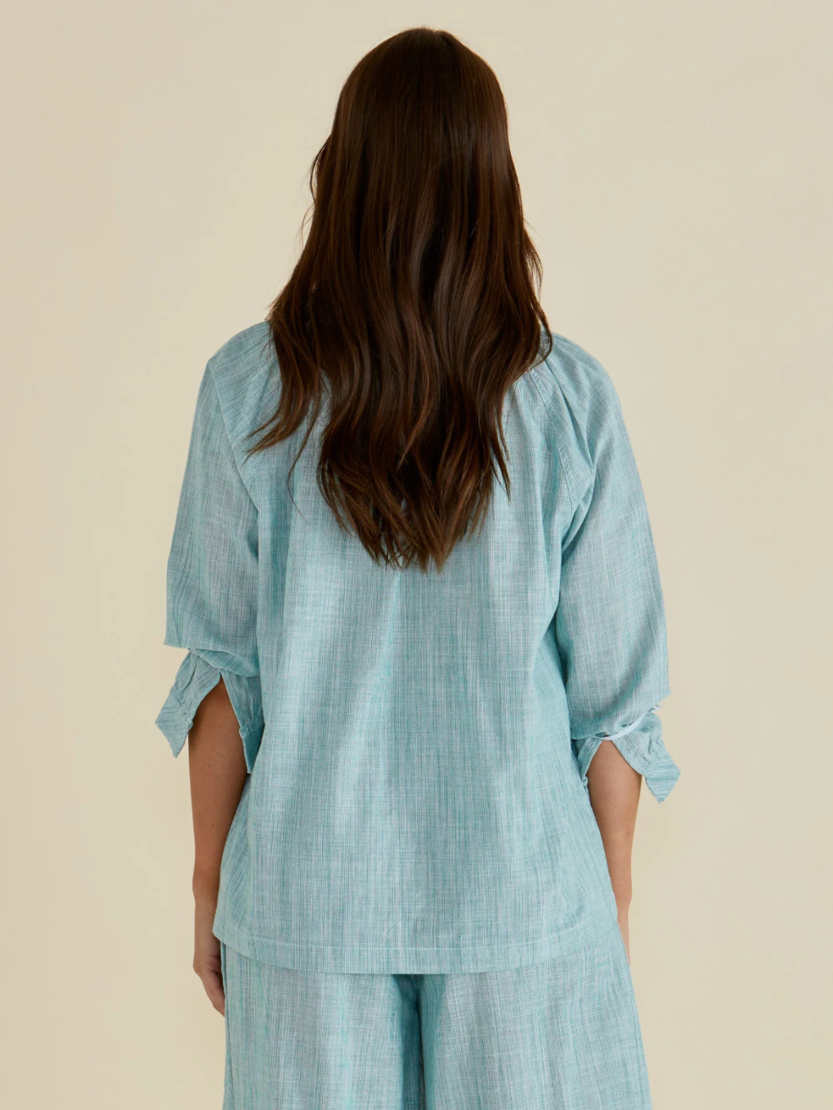 Charli Blouse - Green Stripe - Betty Basics - Image 3