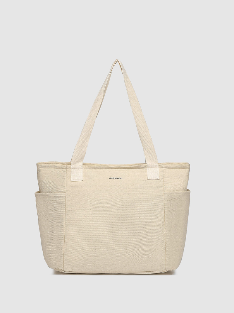 Charlotte Canvas Tote Bag - Natural - Louenhide - Image 1