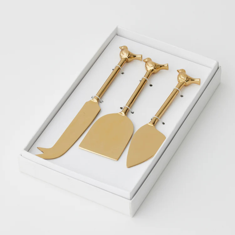 Cheese Knives Set of 3 | Birds - Pilbeam Living - Image 1