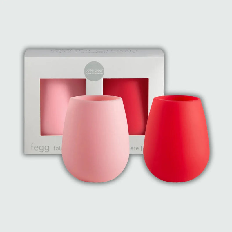 Cherry + Blush | Fegg | Silicone Unbreakable Glasses - Porter Green - Image 1