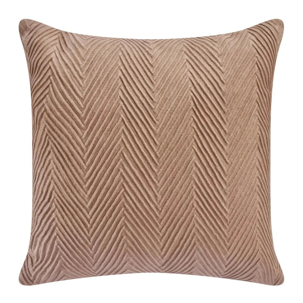 Chevvy Cushion - Warm Taupe - J.Elliot - Image 1