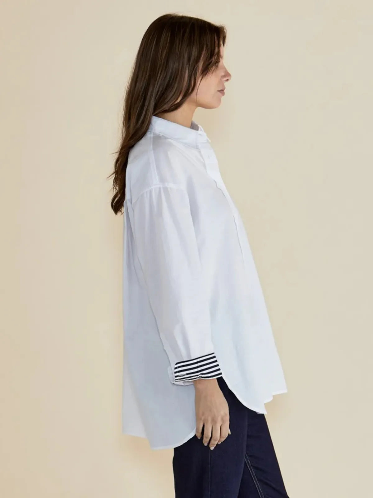 Claire Classic Shirt - White - Betty Basics - Image 2