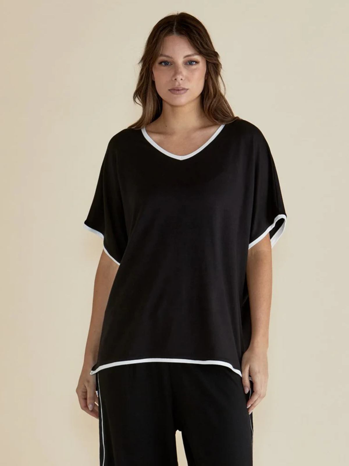 Clara Tee - Black - Betty Basics - Image 1