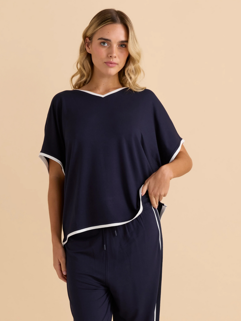 Clara Tee - Navy - Betty Basics - Image 1