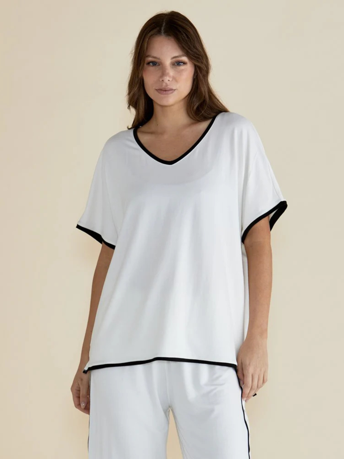 Clara Tee - White - Betty Basics - Image 1