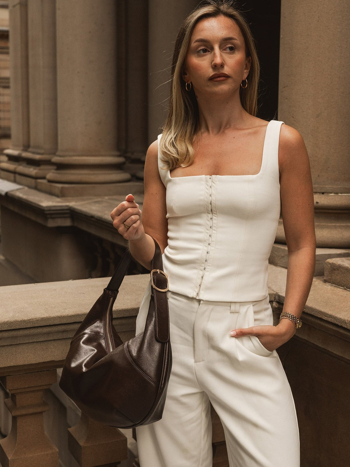 Cleo Shoulder Bag - Chocolate