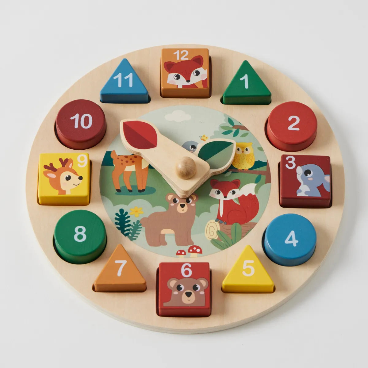 Clock Number & Shape Sorter - Zookabee - Image 1