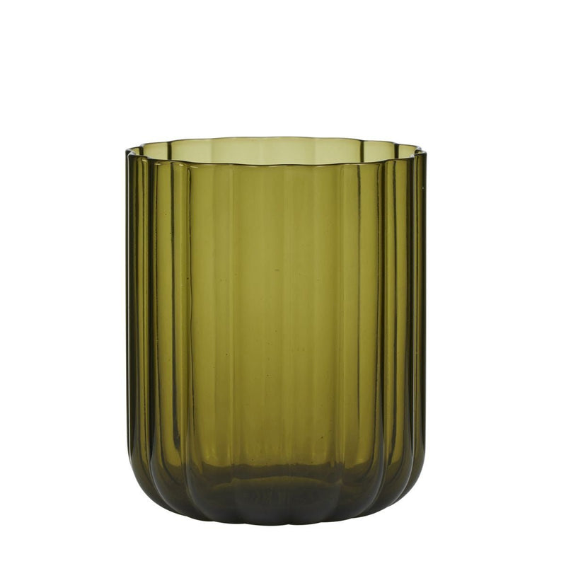 Coast To CoastHazel Glass Tumbler | Olive